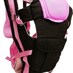 GTC Adjustable 4-in-1 Baby Carrier Front Carry Bag with Head Support and Buckle Straps with Waist Belt (Chocolate Pink)-picture-22