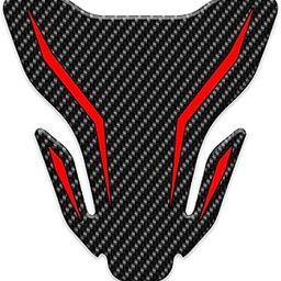 Tvs Apache Bike Tank Pad Red Black Carbon Finish Tank Pad Red Black-image-19