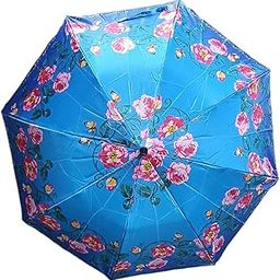 Folding flower print Umbrella for Women, Men, Kids-26