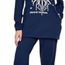 Women Printed Winter Wear Hooded Track Suits | Winter Wear Cord Set for Girls | Gymwear, Sports Hooded Cord Set | Stylish Winter Wear Dress for Women | Navy-image-49