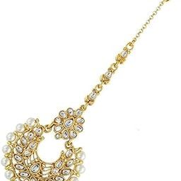 White Colour Designer Trendy Traditional Mang Tikka For Women/Men-picture-54