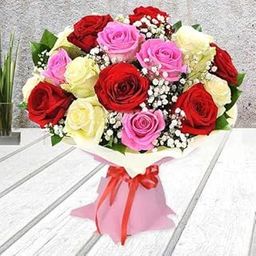 Exquisite Mixed Roses Bouquet For Anniversary Gift, Birthday Gift, Wedding Gift, Congratulations Gift, Mother's Day Gift (Same Day Delivery)-image-62