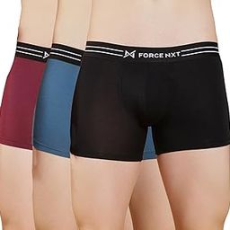 Super Combed Cotton Four Way Stretch Solid Mens Pack of 3 Trunk (8909141054854_MNFS-21-BLK-GRY-OLV-S24-PO3_L) Multicolour-picture-0