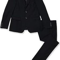 Men's Polyester Blend Jacquard Formal Business Suit Pants Set-image-52