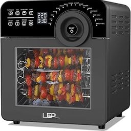 LEPL LAF526 Crispify Air Fryer Oven 14 L,1700 W,16 Preset Programs | Roast, Dehydrate, Bake,Fry, Rotisserie, Grill,Convection| Touch,Digital display, Rapid Air Tech,Temp &Timer Control,1 Year Warranty-1