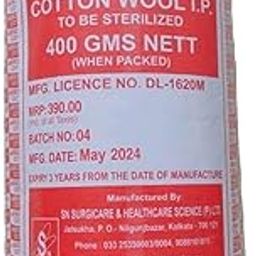 Absorbent Cotton Roll (400 Gram Nett Quality Medical Use (Pack Of 4)-image-51