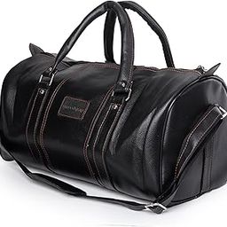 Black Duffle Bag | Sleek and Versatile Design for Travel or Gym Use | Lightweight and Durable | Spacious Interior for Essentials | Comfortable Handles and Shoulder Strap-image-54