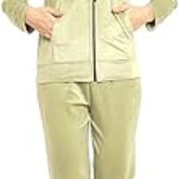 Women's Regular Fit Velvet Track Suit for Winter Night Suit Set With Hoodie Loungewear Set, Full Length-image-115