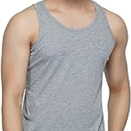 Men's Pure Cotton Ganga Plain Sports Vest (MSG02 PACK1 Art 501_Black_Parent-image-11