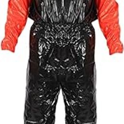 MERISHOPP® Fitness Sauna Suit Exercise Gym Home Sweat Suit Hoodie Pants Red XXL |Shapewear for Women |top |Tummy Tucker Women Shapewear |Tank top |Shapewear |Tummy Tucker Women |Body Shaper-image-59