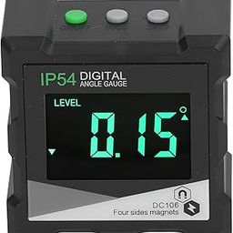 Real Instruments Digital Angle Finder DC106, Magnetic Level Box Angle Measuring Gauge LCD Backlit Display Automatic Shutdown High Accuracy Digital Inclinometer Rust Prevention 4x90 Degree Magnet-image-97