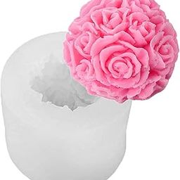 FirstTry Rose Ball Candle Mold I Fondant Silicone Large Flower Wax Mould I Succulent Molds | Handmade Candles Making | Mould for Mousse Dessert Soap Cake DIY Decorating Art Cakes Crafts - 1 Cavity-image-33