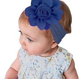SYGA Baby Headband, Rosebud Nylon Stretchable Soft Elastic Combination Hairbands For Newborn Infant Toddler Kids 0-3 Year - (Navy Blue)-image-45