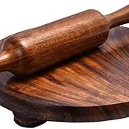 ITOS365 Chakla Belan Wooden Handmade Kitchen Item, 10 Inches-11