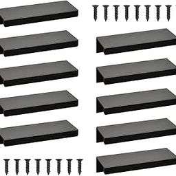 Furniture handles 10 pieces Hidden cabinet handling, 80 mm m? Belted aluminum alloy, kitchen handles,drawer handles, black drawer handles, cabinet handles handle, patio door Furniture accessories-image-48