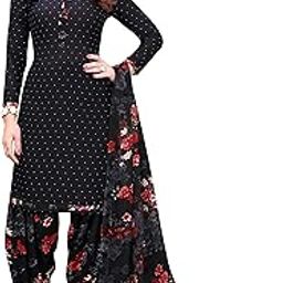 Women's Crepe Salwar Suit Material-picture-19