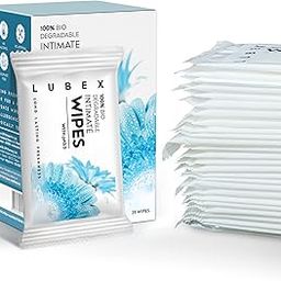 Lubex Natural Intimate Wipes for Pre/Post intimacy cleaning for Women & men - Made with Aloe Vera, Tea Tree & Vitamin E - 25 count-picture-21