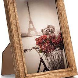 UHUD CRAFTS Wooden Table-Top&Wall Hanging Photo Frame|Solid Wood Picture Frame For Table Decor,Wall Decor,Office Decor&Home Decor(4X6 Inches),Rectangular-32