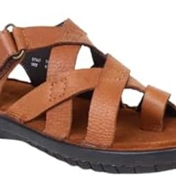 Kids Latest Fashionable Genuine Leather Lightweight | Comfortable, Cushioned Insole, Slip Resisdent Sandal For Daily And Formal Wear Wine-picture-19