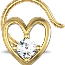 18K/14K Yellow Gold Nose Pin(Wire) for Women-image-77