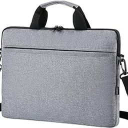 Laptop Shoulder Bag, 15.6 Inch Laptop Briefcase with Shoulder Straps and Handle, Messenger Shoulder Bag, Waterproof and Lightweight Computer Shoulder Bag for Business Travel, Office-image-39