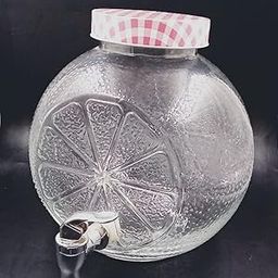 Transparent Liquor Dispenser Glassware Dispenser Beer Juice Water Mason jar Unique Shape Dispenser 1 Piece, 5000 ml,-image-54