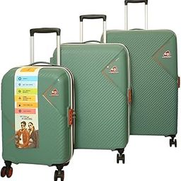 Kamiliant 3 Pc Set 55 Cms, 68 Cms & 79 Cms Small, Medium & Large Set of Hard Sided 4 Wheels Spinner Trolley Bags (Slate Grey)-44