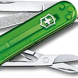 Victorinox Swiss Army Knife - FRESH. STYLISH. COLORFUL SWISS CLASSICS - 7 Function, Multitool with a Pair of Scissors - Green Tea, 58 mm-image-3