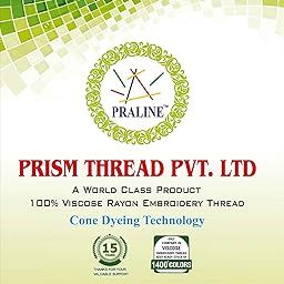 PRISM THREAD PVT. LTD. Viscose Rayon Embroidery Thread Shade Card Catalogue, Green, 400g, 37.5cm, 1400+ Shades-image-37