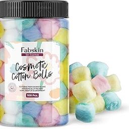 Fabskin Cosmetic Cotton Balls For Skin Cleaning | Makeup and Nail Polish Remover | Best for Applying & Removing Makeup | Safe For Sensitive Skin | 100% Pure Soft Cotton (100 Count - Pack of 1)-image-60