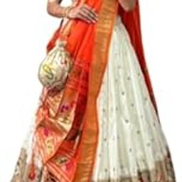 Lehenga Choli For Womens And Girls Hevay Jacquard Silk(Paithani) With Weaving Zari Work With Can-Can And Canvas Patta With Dupatta-image-21