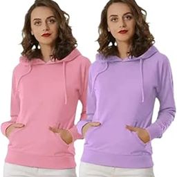 Men's Combo Pack of -2 Regular Fit Hooded Neck Printed Casual Hoodies for Fashion Wear (L (P-495)-picture-1