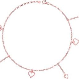 925 silver Rose Gold String Of Hearts Anklets| Gifts for Women and Girls | With Certificate of Authenticity and 925 Stamp | 6 Months Warranty*-image-39