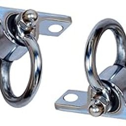 TRENDY CREATION HUB Stainless Steel Pad Eye Hanging Hooks and Heavy Duty Hooks for Hanging with 2 Anchor Bolt-10