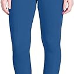 lyra Women's Skinny Fit Cotton Blend Leggings (Lyra_AL_FS_49 Ink Blue_Blue_L)-picture-3