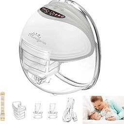 Hands Free Breast Pump, LED Display Wearable Breast Pump, 3 Modes & 12 Levels Mumgaroo Portable Breast Pump, Multifunctional Painless Electric Breast Pump, Ultra-Quiet Rechargeable Breast Pump-image-13