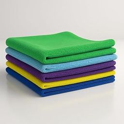 MAXOSHINE Microfiber Cleaning Cloths 40x40 cm – 350 GSM, Lint-Free & Ultra Absorbent Towels for Car, Kitchen, Windows, Stainless Steel & Multi-Surface Cleaning (5, Assorted, 40x40 cm)-image-13