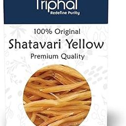 TRIPHAL Shatavari 100g | Organic Yellow Roots Whole (Sabut) For Hormonal Balance & Reproductive Health | Natural & Pure Satavar-24