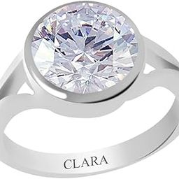 Certified Zircon 9.3cts or 10.25ratti Zoya Silver Ring for Men and Women-image-0