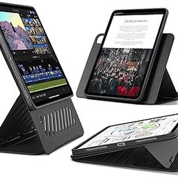 ESR for iPad Pro 13 inch Cover M4(2024), iPad Pro 13 Rotating Case with Removable Magnetic Cover, Adjustable Portrait/Landscape Stand with Raised Screen View, 9 Standing Angles, Shift Series, Black-image-19