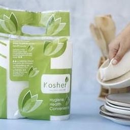 Kosher Kitchen 2 in 1 Tissue/Towel Paper Roll, 2 ply - 95 pulls each - total 570 pulls, combo of 3 (6 rolls)-image-86