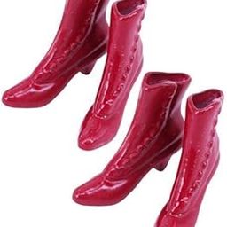 CALANDIS™ 3x2Pairs of Plastic Dolls Ankle Boot Shoes for 1/12 Woman Figures Accs Red | Modern | Clothes & Accessories | Dolls-image-27