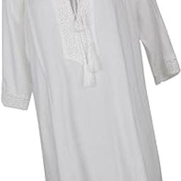 CALANDIS™ Women Tassel Lace Bathing Suit Beach Dress Swimwear Bikini Cover Up White XL | Womens Clothing-image-61