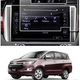 LF Tempered Glass Toyota New Innova Crysta Z Car Accessories Navigation System Or Music System (Stereo) Touch Screen Guard 8Inch (Company Fitted) - Clear-23