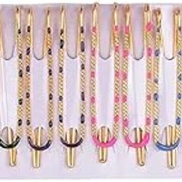 Safety Saree Pin Fancy Latest Saree Plates Brooch Pins Strong Hold Sadi Pin for Ladies Colorful U Shape Combo P-12-image-11