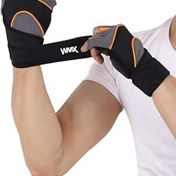 NEVER LOSE Unisex Leather Gym Gloves | for Professional Weightlifting, Fitness Training and Workout | with Half-Finger Length, Wrist Wrap for Protection (S, Loto)-image-40