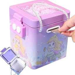 Festaceleb Box Money Bank for Kids – Cute and Durable Coin Saving Piggy Bank with Lock and Key – Fun Way to Teach Money Saving Habits – Ideal for Birthday Gift, Return Gift, Decor and Learning Toy-image-9