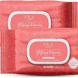 Mila Beauté Makeup Remover Wipes 25 Wipes Each - Pack of 2 | Hydrating & Refreshing Facial Wipes With Rosewater & Vitamin E | Removes Waterproof Makeup | Soothing Wet Wipes for Women | Suitable for All Skin Types-14
