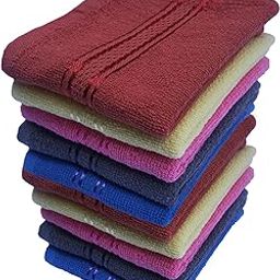Space Fly Fresh Loom Face Towel for Women, Baby face Towels Newborn (10 x 10 Inch) Towel Handkerchief- Small Napkins for Face Towel Set of 10-image-8