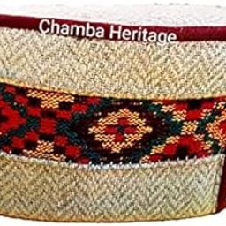 Unisex Himachali Kullu Kinnauri Patti Woolen Cap/Topi Cream Traditional Handcrafted pahadi Cap-image-4